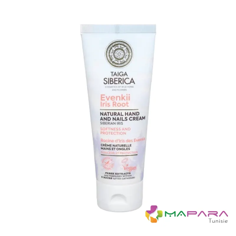 taiga siberica creme naturelle mains protection et nutrition soins des mains 75ml