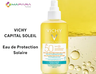 vichy capital soleil eau de protection solaire hydratante