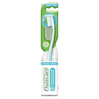 Fluocaril brosse à dent medium precision interdentaire