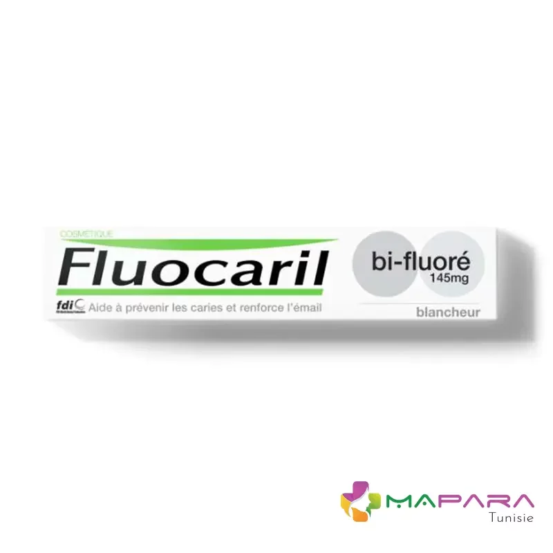 fluocaril dentifrice blancheur bi fluore 145mg