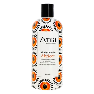 lait de douche abricot zynia 400ml