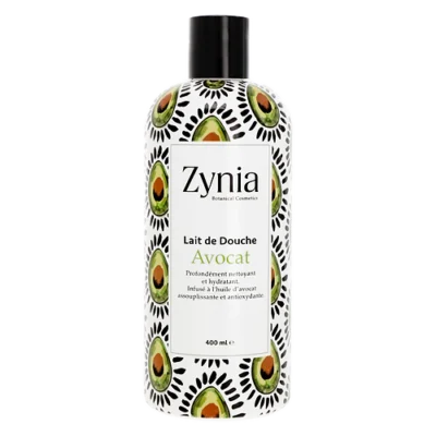 lait de douche avocat zynia 400ml