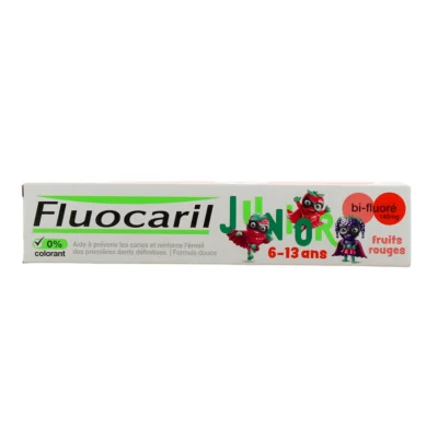 FLUOCARIL Dentifrice Junior 6-13 ans Fruits Rouges 75 ml