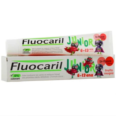 FLUOCARIL Dentifrice Junior 6-13 ans Fruits Rouges 75 ml