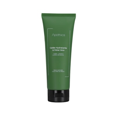 APOTHICA Gelée Hydratante à L'aloe Vera Corps-cheveux et Aprés Bronzage 200ml