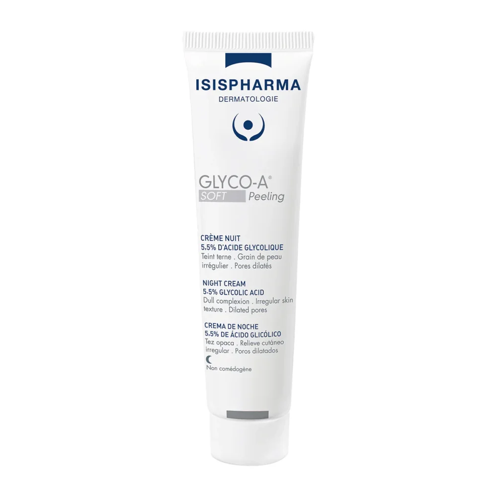 Isispharma glyco-a soft peeling 5. 5% creme nuit 30ml
