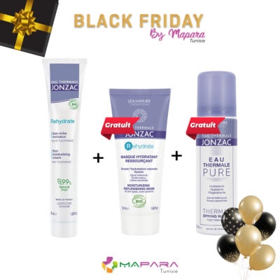 Jonzac Rehydrate Soin Riche Onctueux 50ml + Masque Hydratant Ressourçant (Offert) + Eau Thermale 50ml (Offert)