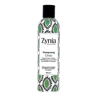 zynia shampoing ortie cheveux normaux à gras 250ml