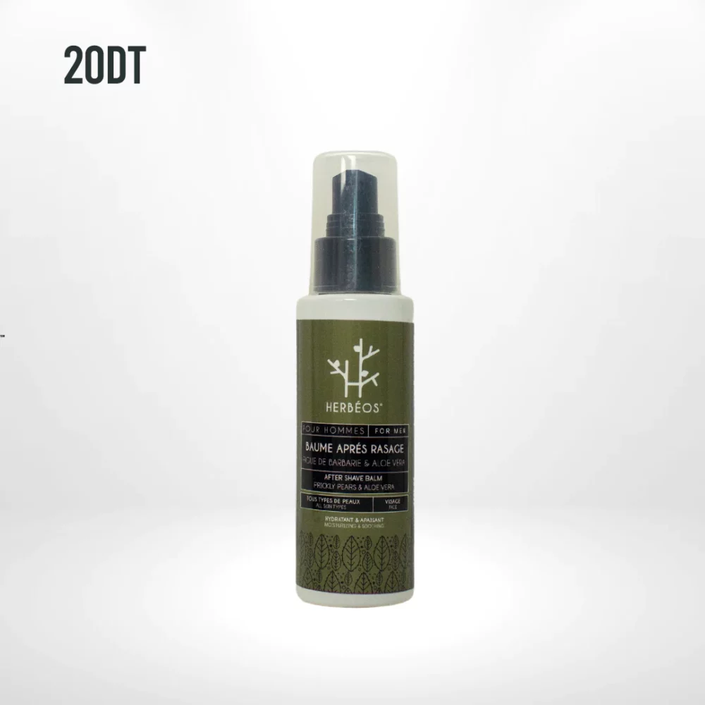 Herbéos baume après rasage beurre de karité & aloé vera 100 ml