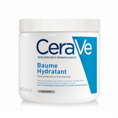 cerave baume hydratant peaux seches a tres seches 454g