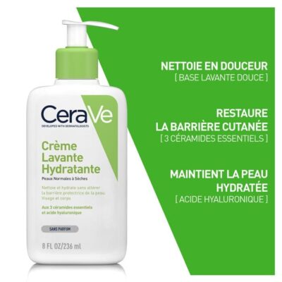 Cerave crème lavante hydratante 236ml
