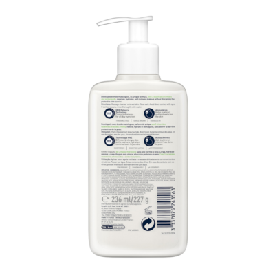 cerave crème moussante nettoyante hydratante 236ml