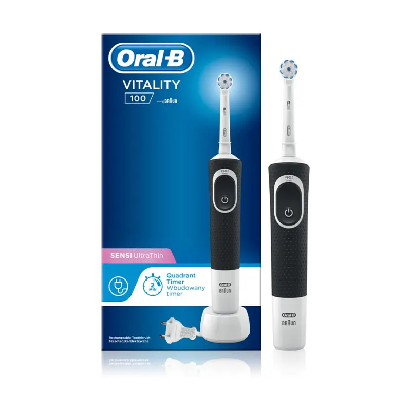 oral b brosse a dents electrique vitality 100 sensi ultrathin d100