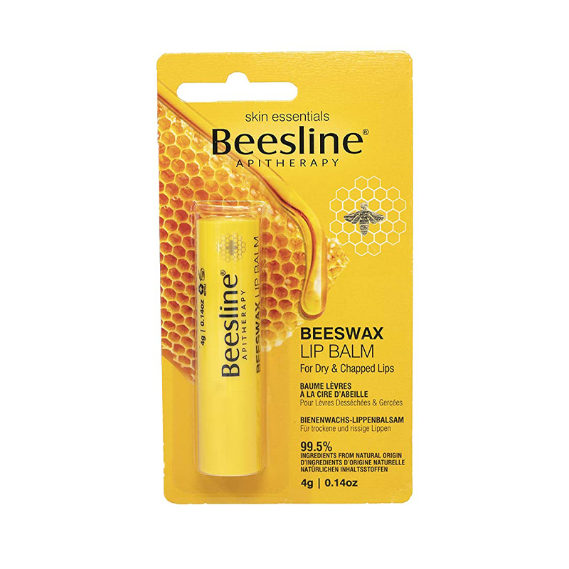 beesline baume à lèvres cire d'abeille sans parfum 4g