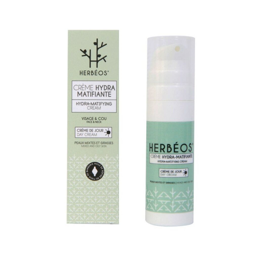 Herbéos crème hydra-matifiante jour mixtes à grasses 30 ml