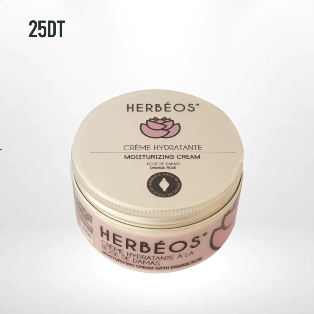 Herbéos crème hydratante corps & mains & pieds à la rose de damas 100 ml
