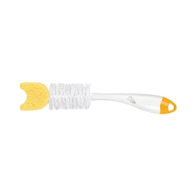 nuk goupillon pour biberon 2 en 1, avec éponge