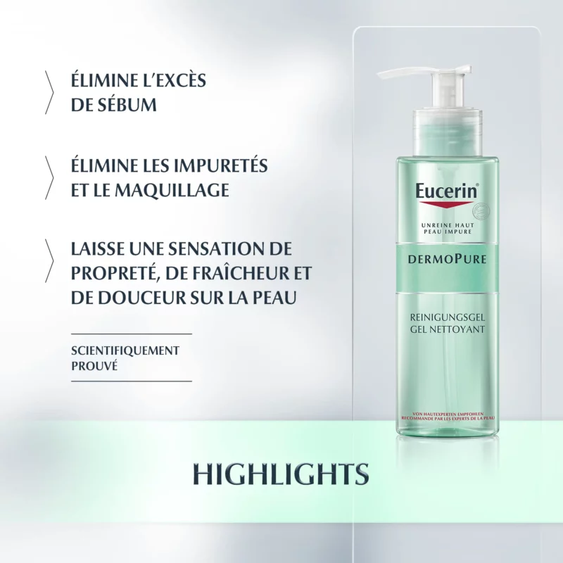 Eucerin gel nettoyant dermopure