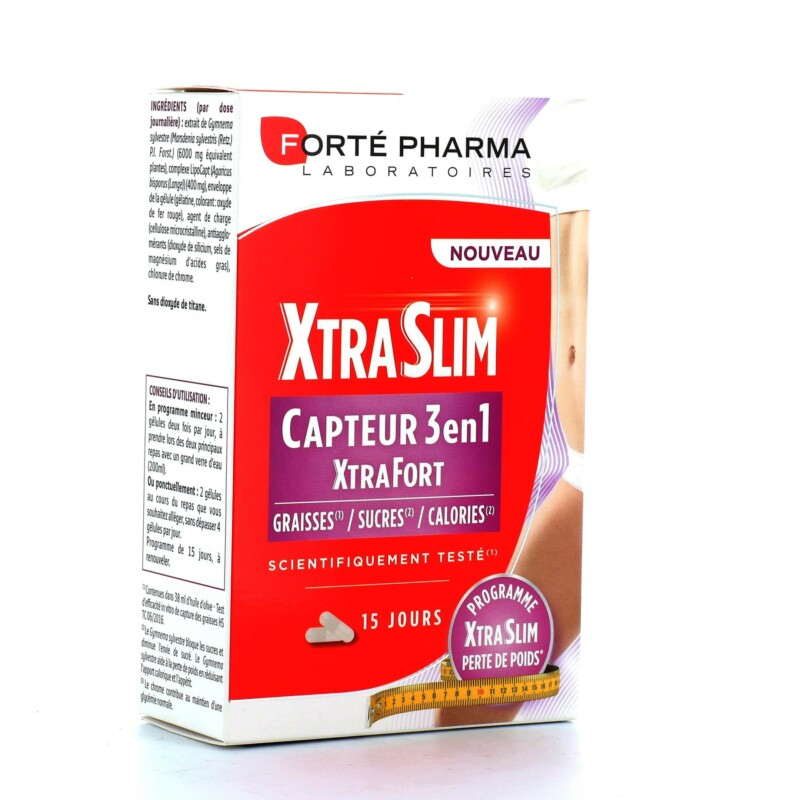 forté pharma xtraslim capteur 3 en 1 xtrafort 60 gélules