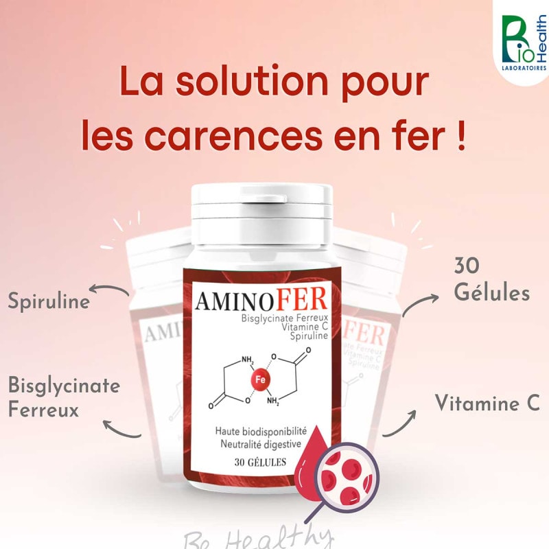 Biohealth Aminofer 30 Gellules