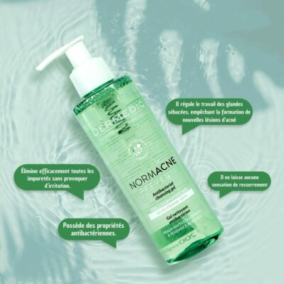 DERMEDIC Normacne Gel Nettoyant Antibactérien 200 ml maparatunisie