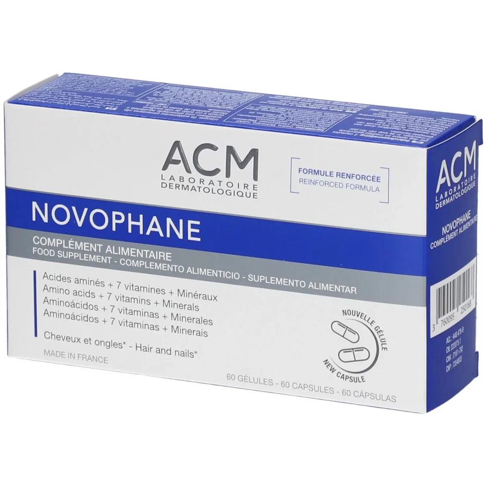 Acm novophane ongles et cheveux 60 gelules