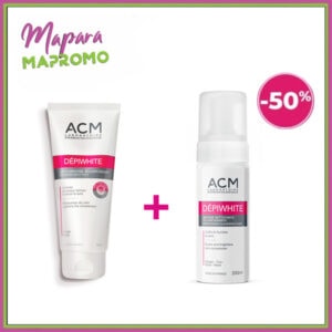 Acm depiwhite lait corporel 200 ml + acm depiwhite mousse nettoyante eclaircissante 200ml (-50%)