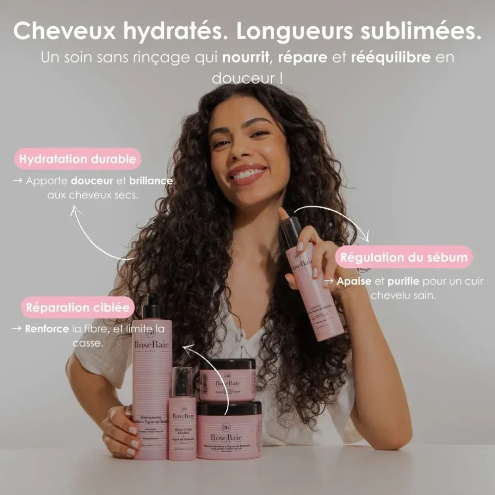 Rosebaie sérum protecteur à l’huile de figue de barbarie et keratine 100ml