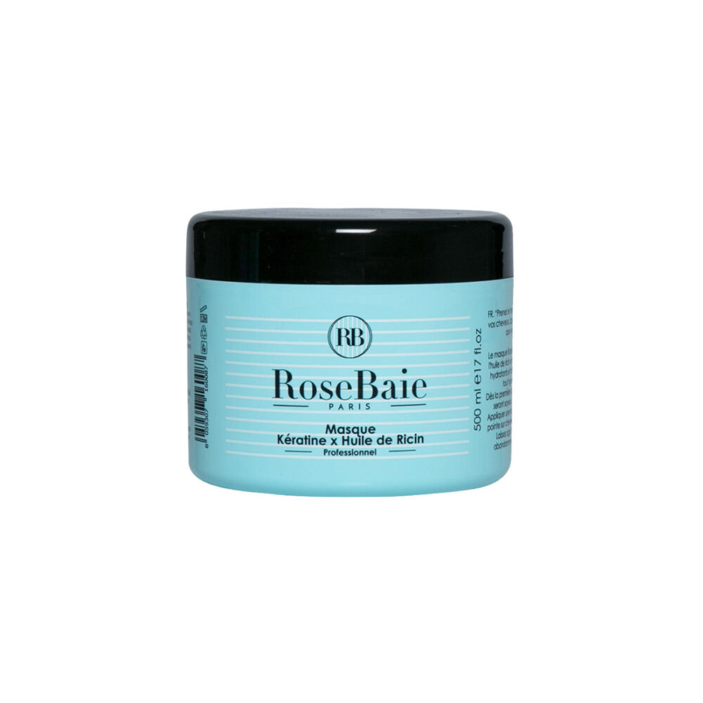 Rosebaie masque à la kératine et à l’huile de ricin 500ml