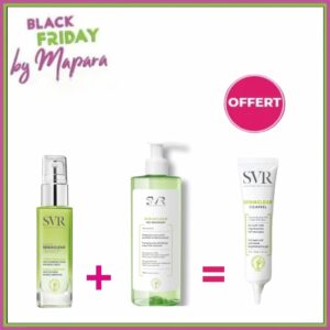 Sebiaclear serum + svr sebiaclear gel moussant 200ml + svr sebiaclear gel cicapeel offert