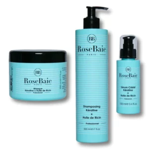 RoseBaie Trio Huile de Ricin Shampoing Masque et Sérum