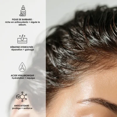 Rosebaie trio figue de barbarie shampoing masque et sérum Routine cheveux gras rosebaie