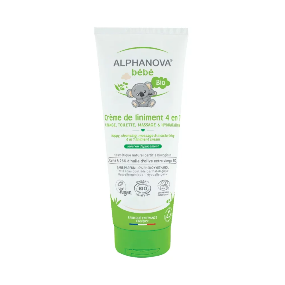 Alphanova bebe bio creme de liniment 4en1 200ml maparatunisie