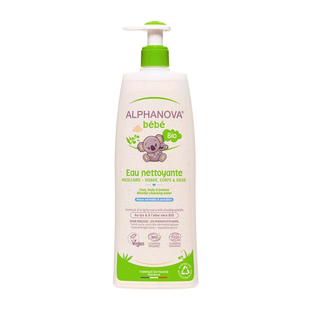 Alphanova bebe bio eau nettoyante micellaire 500ml