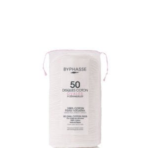 Byphasse 50 disques coton ovales demaquillants maparatunisie