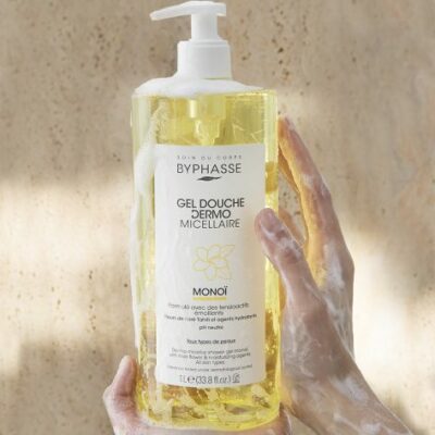 BYPHASSE Gel Douche Dermo Micellaire Monoi 1l maparatunisie