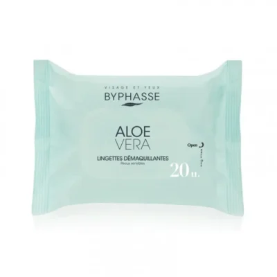 BYPHASSE Lingettes Demaquillantes Aloe Vera 20 Unites