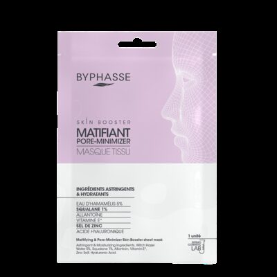 BYPHASSE Masque Tissu Skin Booster Matifiant Pore-minimizer 18ml