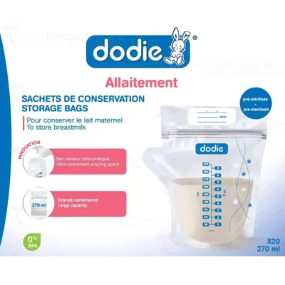 Dodie sachets de conservation allaitement maparatunisie