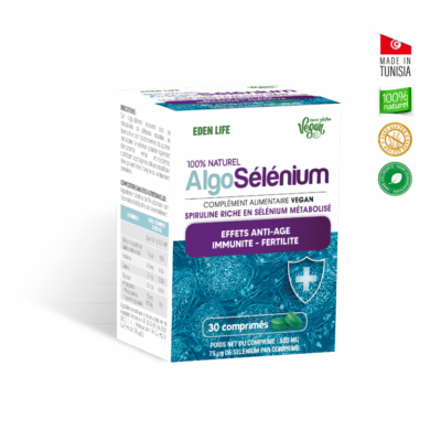 Eden life algo sélénium 30 comprimes maparatunisie