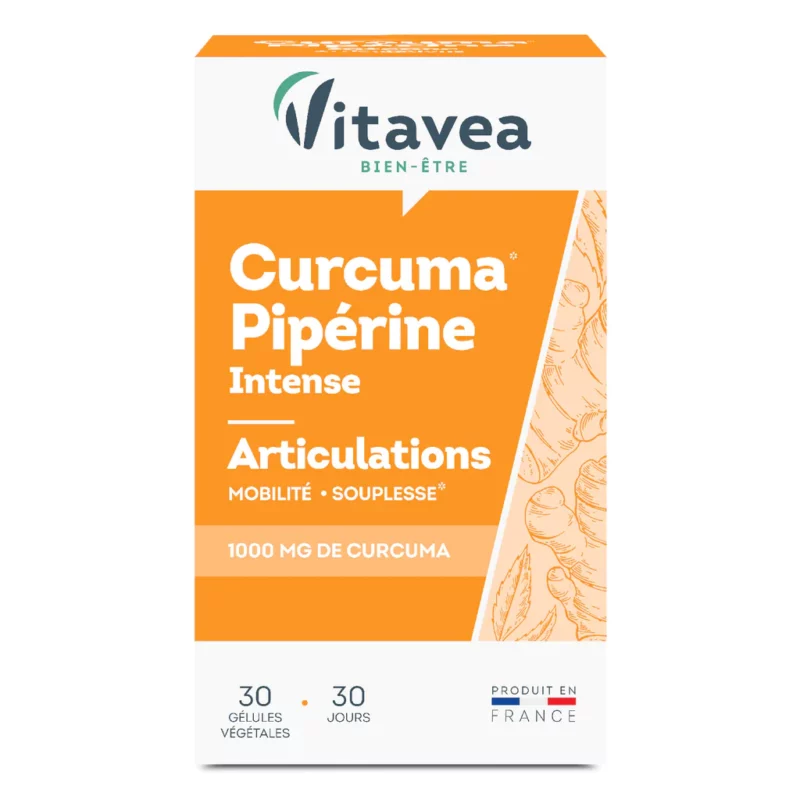 Vitavea Curcuma Piperine B/30 maparatunisie
