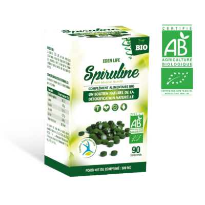 EDEN LIFE Spiruline 90 Comprimes maparatunisie