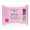 BYPHASSE Lingettes Demaquillantes Proteines de Lait tous Types de Peaux 20u