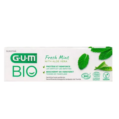 GUM Bio Dentifrice Fresh Mint et Aloe Vera 75ml