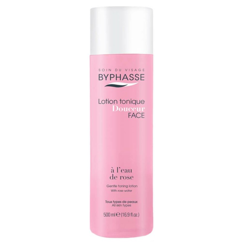 Lotion tonique à l’eau de rose tous types de peaux 500ml