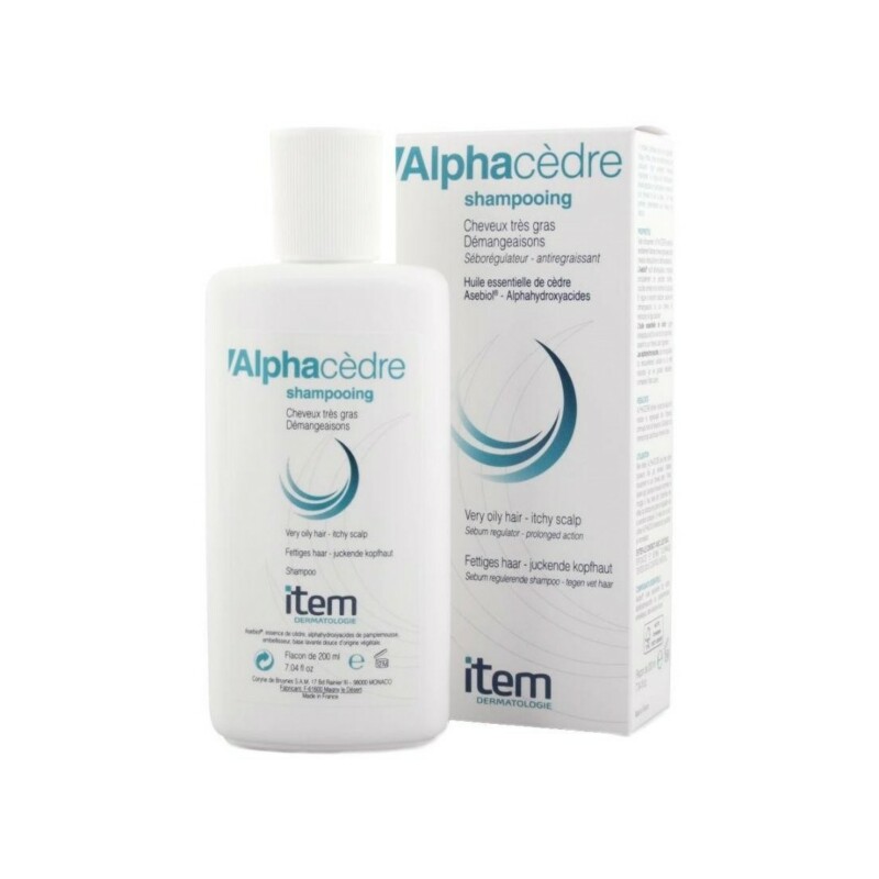 Item alpha cedre shampooing cheveux tres gras 200ml