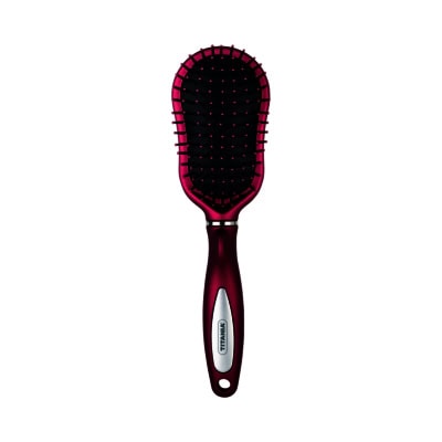 TITANIA Brosse Pneumatique Rouge 9 RANGEES 24CM - 1632