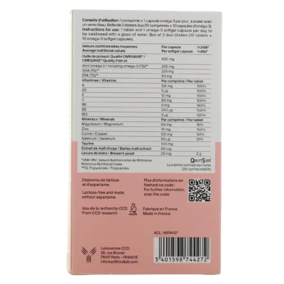 Oligobs allaitement 30 comprimés + 30 capsules