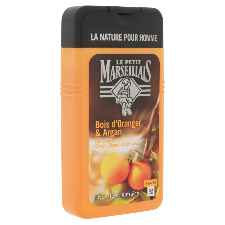 Gel douche homme bois d'oranger & argan