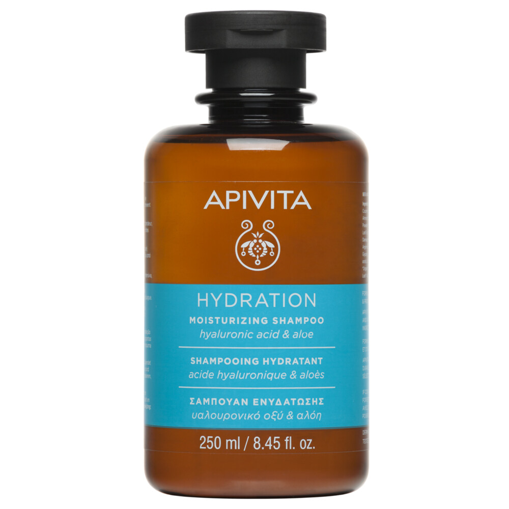Apivita shampooing hydratant l'acide hyaluronique et aloès 250ml